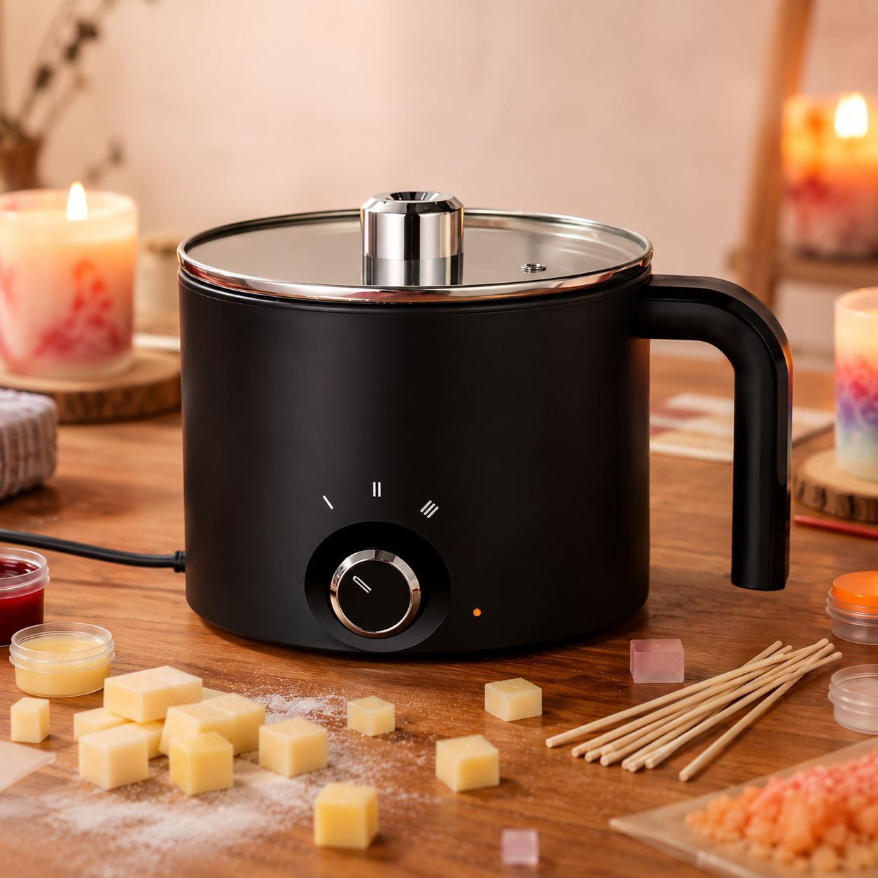 Woskera™ Pro 1.5L – Elektryczny topiarka do wosku i mydła